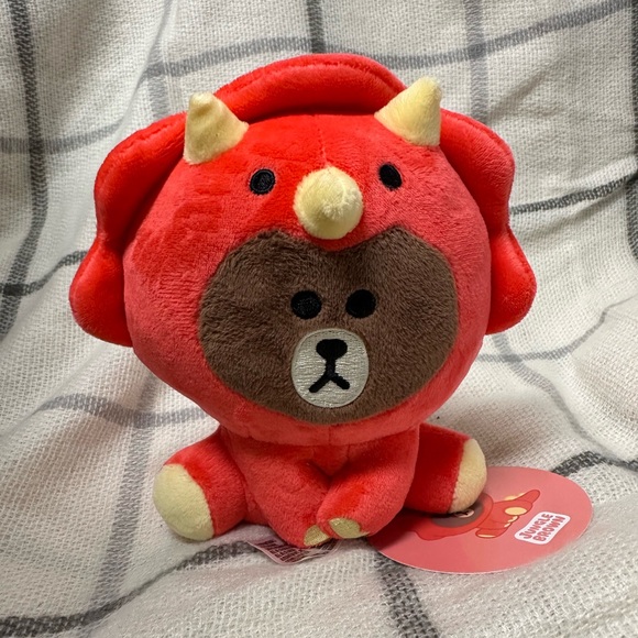 NWT Line Friends Jungle Brown Dino and Elephant - Picture 2 of 9